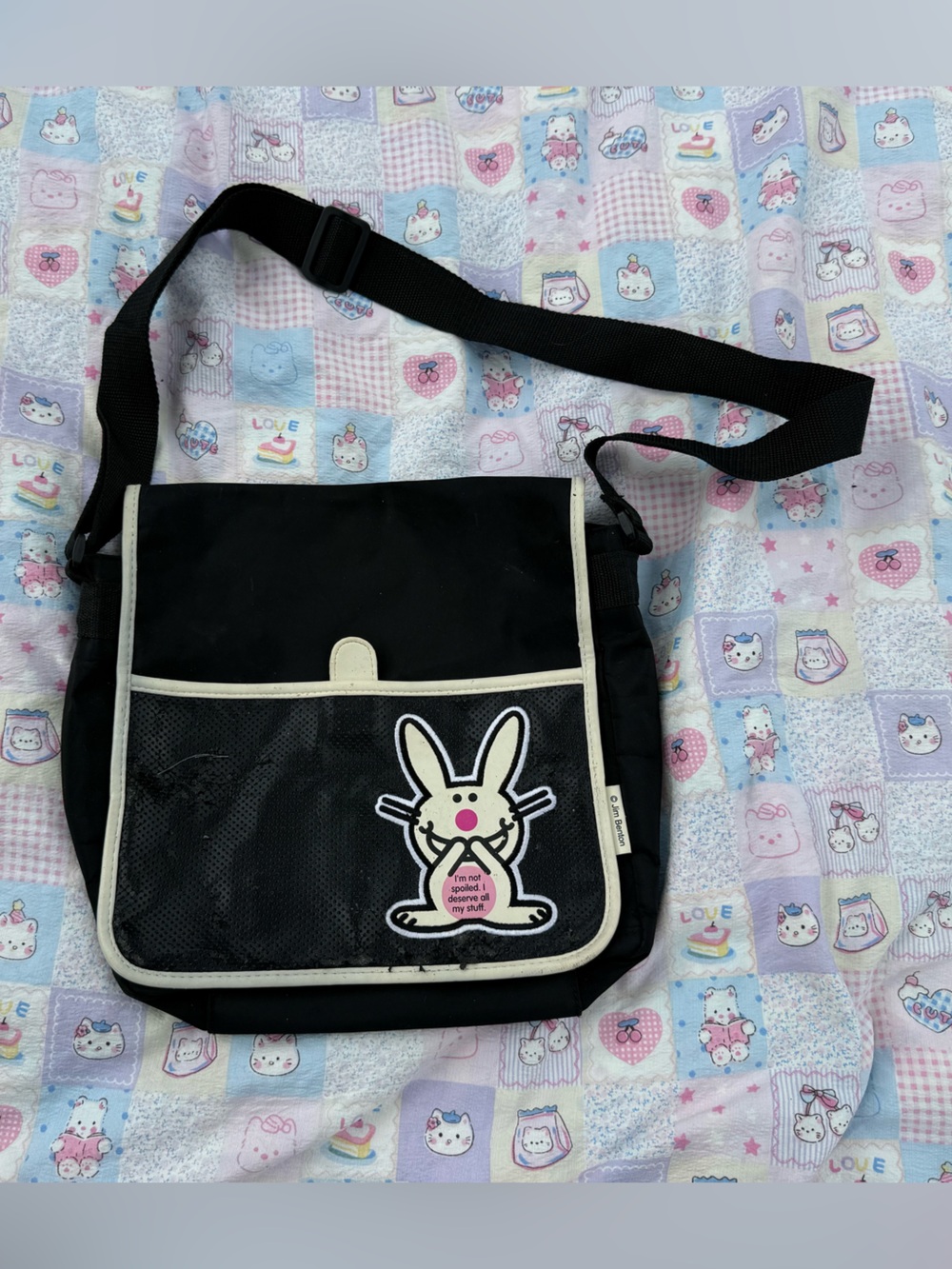 Y2K Vintage Jim Benton Messenger shoulder bad